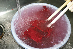 水洗い・熱湯洗い