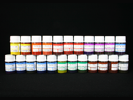 デルクス染料 〈酸性タイプ〉 全23色セット 1907 | 染料と染色材料の 