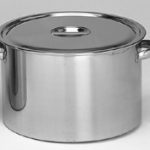 ステンレスタンク浅型(本体持ち手付 ふた付) | 染料と染色材料の専門店